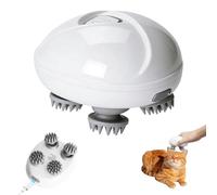 Masseur de Tête électrique, Masseur de Cuir Chevelu IPX7 avec 4 Têtes de Massage 3 Modes, Masseur de grattoir de Tête Portable pour la Croissance des Cheveux et Relaxation du Stress