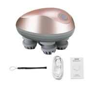 Masseur de tête électrique - outil de relaxation du cuir chevelu, stimulateur capillaire portable | 4.84x4.84x4.02 pouces Dispositif de décharge de tête vibrante, masseur de stress rechargeable portab