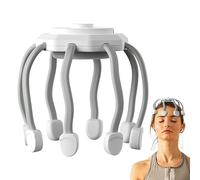 Masseur de tête électrique pour cuir chevelu - Masseur de tête portable avec 10 contacts vibrants | Mini massage du cuir chevelu 3 modes pour soulager le cuir chevelu