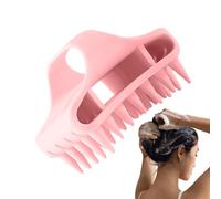 Masseur de tête en silicone | Brosse élastique pour cuir chevelu - Shampooing en silicone humide et sec portable - Brosse de massage pour les types de cheveux - Convient pour les voyages