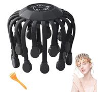 Masseur de Tête For Soulager Les Migraines avec Musique, The Vibra Calm, Masseur de Maux de Tête For Migraines avec 20 Points de Vibration, Masseur de Tête Électrique For Cuir Chevelu(Noir,Upgraded)