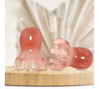 Masseur de tête mignon en forme de poulpe, 8 tentacules, masseur de tête, outil de gua sha pour le visage, détente de la tête et du corps, points de massage uniques, outil de massage manuel des tissus