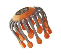 Masseur de tête Octopus - Design 20 nœuds vibrants et portables à 360 degrés, outil de massage du cuir chevelu | 5 modes de musicothérapie pour soulager le stress, tétine