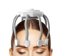 Masseur de tête vibrant : rotateur à pointe en silicone, unité de pouls de pression, fonction de confort neuronal, appareil à main, tension cérébrale pour la chambre