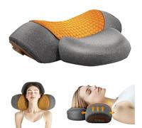 Masseur de tissus profonds du cou et du dos avec traction, chaleur, soulagement de la douleur aux épaules, massage Shiatsu for les muscles endoloris au quotidien(gris)