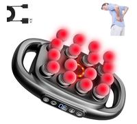 Masseur de Tissus Profonds Morgela, Masseur à Percussion Silencieux à 16 TêTes AméLioré, 30 Niveaux D'Intensité, Longue DuréE de Vie de La Batterie, Massage En Profondeur Relaxant Tout Le Corps