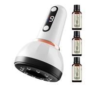 Masseur de ventouses - Masseur électrique à ventouse à vide - 9 modes de vibration raclage pour le cou, les épaules, le ventre, les cuisses et les fesses pour femmes et hommes
