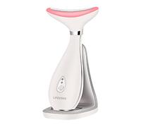 Masseur de visage électrique anti-rides, masseur de beauté raffermissant la peau pour le visage et le cou, masseur de dispositif de tonification du visage, rechargeable par USB portable (Blanc)