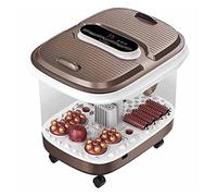 Masseur Den Spa Pour Les Pieds Avec Bulles de Chaleur Et Vibration 4 Rouleaux de Massage Et Pierre de Pédicure Pour Massage Shiatsu D'Acupression Pour Soulager Les Douleurs Musculaires Des Pieds