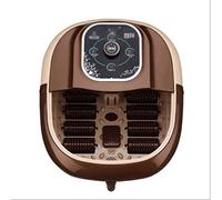 Masseur Den Spa Pour Les Pieds Avec Chaleur Et Massage Et Jets À Bulles, Boule de Massage Shiatsu Motorisée + Rouleau de Maïs Motorisé + Pierre de Pédicure Rotative, Lumière Rouge, Température de Temp