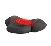 Masseur d'épaules et de cou, oreiller électrique en mousse à mémoire de forme, coussin de soutien ergonomique avec vibration réglable, appareil de relaxation portable pour apaiser l'inconfort du cou,