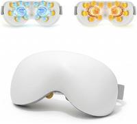 Masseur des yeux avec chaleur et refroidissement | 12 nœuds de massage de précision | Musique Bluetooth | 4 modes de massage | Batterie 2400 mAh | Relaxation pour la fatigue oculaire, les yeux secs