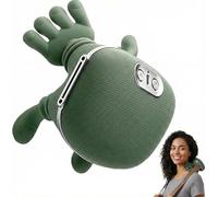 Masseur Dos et Cervicales/Masseur Cervical 4D avec Chaleur, pour Bureau, Voyage & Détente Anti-Stress, Design Main Massante Nuque (Pétrissage) Sans Fil, 3 Niveaux + 2 Chaleurs