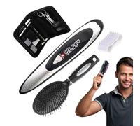 Masseur du cheveu pour la croissance des cheveux, brosse massante avec brosse à cheveux vibrante avec batterie - Peigne portable électrique pour le nettoyage de la relaxation