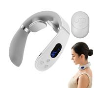 Masseur du cou avec chaleur, masseur cervical avec chaleur et technologie de pouls, dispositif ergonomique pour massage du cou et des épaules à la maison, au bureau et en voyage