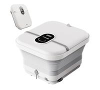 Masseur du spa à pied - Bath à pied chauffé électrique avec bulles, rouleaux et chaleur | Baignoire de pédicure portable pour trempage, massage des vibrations, thérapie des