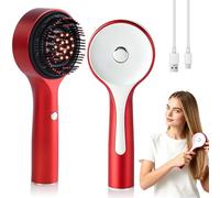 Masseur électrique 3 en 1 pour cuir chevelu et applicateur d'huile capillaire, brosse à cheveux électrique avec cabine liquide de sérum de 6 ml, 3 modes, brosse à cheveux à 360 °, soin du cuir chevelu