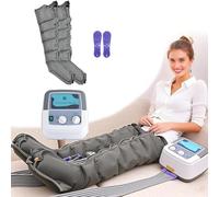 Masseur Électrique À Compression D'air For Les Jambes, Appareil De Drainage Lymphatique 6 Cavités, Pneumatique Détendre Et Soulager Douleurs Musculaires, Pression Réglable(2 Legs)
