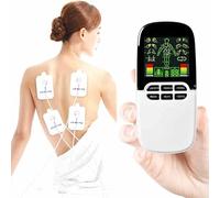 Masseur Électrique À Impulsions Double Sortie Pour La Rhinite Et Les Douleurs Musculaires - Appareil De Traitement EMS 10 Unités Avec 8 Modes - Masseur Corporel Complet Rechargeable Et Portable,White