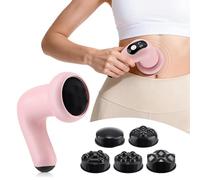 Masseur éLectrique Anti-Cellulite,Appareil De Massage Anticellulite Sans Fil,5 TêTes De Massage Multifonctionnel Portable, Pour La Peau Pour L'Abdomen, La Taille, Les Fesses, Les Bras