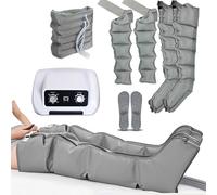 Masseur Électrique Compression D'air, Bottes Pressothérapie Jambes 6 Cavités, Drainage Lymphatique Pour Appareil Circulation Sanguine Bras, Jambes, Taille Machine De Massage, Soulager Douleur