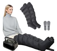 Masseur électrique de jambes avec compression d'air Pressothérapie pour la circulation et la relaxation, 10 intensités, bottes de compression pour pieds et mollets, pour la maison et le bureau