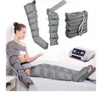 Masseur électrique de jambes et de bras pour drainage lymphatique, enveloppements de compression d'air pour la circulation du pied et du corps, bottes de pressothérapie, 1 bras + 1 jambe