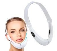 Masseur électrique De Visage En V, Masseur De Mise En Forme du Visage En V, Télécommande Bluetooth, Réducteur De Double Menton, Machine De Levage De Visage Intelligente Pour la Maison(blanc)