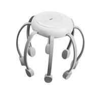 Masseur électrique du cuir chevelu - vibrateur de tissus de conception de poulpe, masseur de tête rotative | 360 °, 8 griffes en silicone détachable, rechargement de stress, outil de soulagement de la