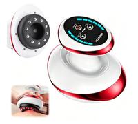 Masseur électrique GuaSha 4 en 1, 6 niveaux d'aspiration et 6 niveaux de | Masseur à ventouse sans fil avec thérapie à la lumière rouge, masseur anti-cellulite pour dos, épaules et jambes