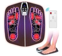 Masseur électrique Pied, EMS Massage des Pieds, Appareil de Massage Pied Pliable et Portable, 8 Modes et 32 Intensités, pour la circulation sanguine Soulagement des douleurs musculaires