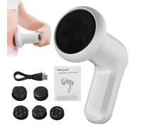 Masseur électrique pour le corps - Brûleur de graisse anti-cellulite avec 5 têtes interchangeables | Machine de raffermissement de la peau portable, thérapies de vibration profonde pour l'abdomen, les