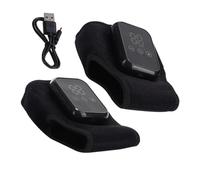 Masseur électrique pour pieds : chauffe-talon, enveloppement chauffant pour jambes et chevilles, support de cheville rechargeable avec thérapie par vibration