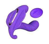 Masseur Électrique Sans Fil Vibrofemme Vibrant Sextǒyfemme Cǒuple Plaisir Femme Vịbrö-massëur ṌeṺf Vibrant avec Telecomhommesde a Distance,Vibro JZE3