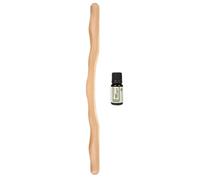 Masseur en Bois Portable pour Jambes et Cou, Usage Quotidien | Barre de Massage Beige, Prise en Main Facile, Surface Lisse sans Bavures, Maison et Voyage Style Aléatoire