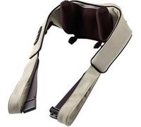 Masseur Épaules et Cou Sans Fil - 2000 mAh - Vibration - Rechargeable - Beige Beige
