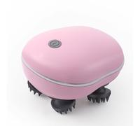 Masseur étanche sans fil pour chiens et chats avec charge de type C, 3 modes de vitesse pour massage du corps et du cuir chevelu, soulagement du stress, rose