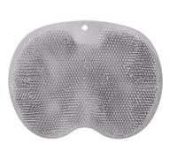 Masseur exfoliant pour pieds de salle de bain - Exfoliation + spa pour les pieds 2 en 1 - Ventouse puissante - Design antidérapant - Texture exfoliante double face - Surface ondulée ergonomique