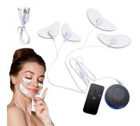 Masseur facial avec patchs stimulateur musculaire facial à 8 modes appareil de lifting à microcourant 19 vitesses pour l'amincissement et la tonification