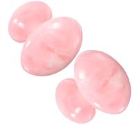 Masseur Facial de Champignon en Résine 2 Pièces Rose | Prise en Main Facile, Outil de Massage du Visage, Design Ergonomique, Usage Maison et Présent