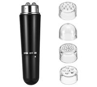 Masseur Facial Électrique, Modèle Plaqué, Noir, ABS | Roller Electrique Visage, Usage Maison, Format 10x2,5x2,5cm, Portable et Simple à Utiliser