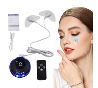 Masseur Facial EMS - 8 Modes Stimulateur Musculaire du Visage avec Patchs | 19 Niveaux Microcourant pour Amincissement, Lifting et Rajeunissement de la Peau
