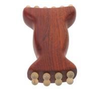 Masseur Facial en Bois Marron, Outil Gua Sha Manuel Visage et Cou | Format 10x5, 7x2cm, Finition Corne de Bélier, Usage Féminin, Geste de Massage Manuel