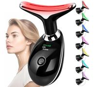 Masseur facial, outil de massage raffermissant pour le visage et le cou, outil de sculpture du visage, kit de massage du visage et du cou, 3 modes de massage pour anti-âge, levage et lissage (noir)