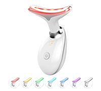 Masseur facial pour le visage et le cou, 3 modes, baguette de sculpture du visage avec lumière LED 7 couleurs, lumière rouge pour le visage et le cou, outil pour soins de la peau, appareil de lifting