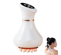 Masseur lymphatique Machine de drainage lymphatique à 9 vitesses avec microcourant, lumière rouge, chaleur et vibrations, masseur de cellulite pour les jambes, les bras, le ventre et les soins d