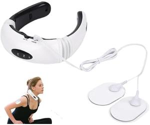 MASSEUR, Masseur Cervical Électrique Chauffant, Appareil de Massage Sans fil intelligent TENS pour cou et Cervicales Épaules mit EMS Massage Pad