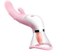 Masseur multifonction trois en un,10X10 modes de massage,fonction de chauffage intelligente,Chargement USB magnétique matériau en silicone étanche Baisser le prix sex toýs femme clitoridien J8