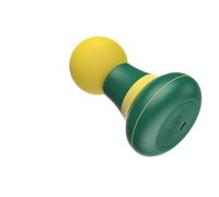 Masseur musculaire portable pour soulager la douleur du cou/du dos/des jambes, design compact pour la maison/salle de sport/voyage (plusieurs couleurs) (bouton unique édition brillant, vert émeraude)