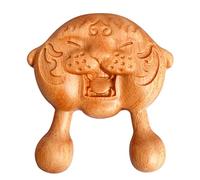 Masseur naturel en bois de santal - Outil de massage manuel en bois for femmes et hommes Petit escargot - Mini ensemble de guasha multifonctions for le cuir chevelu du visage, du corps, des yeux et de